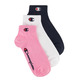 Champion C Logo Quarter Socks 3 Pairs "Pink"