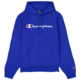 Champion Embroidered Big Logo Fleece Hoodie "Blue"