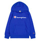 Champion Kids Big Logo Fleece Hoodie "Nautical Blue"