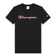 Champion Legacy Wm´s Script Colors Logo T-shirt "Black"