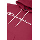 Champion Script Logo Print Cotton Terry Hoodie "Dark Purple"