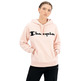 Champion Wn´s Legacy Script Logo Polar Fleece Hoodie "Rose Tane"