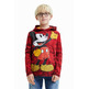 Desigual Junior Mickey Mouse Hooded T-shirt