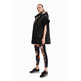 Desigual Patchwork Technical Poncho