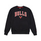 New Era Chicago Bulls BLK Tip Off Crew Sweat