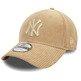 New Era MLB New York Yankees Cord 9FORTY Adjustable Cap "Beige"