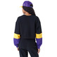 New Era NBA LA Lakers Womens Colour Block Crop Crew Neck Sweatshirt