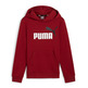 Puma Junior ESS+ 2 Col Big Logo Hoodie FL B "Intense Red"