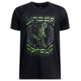 UA Boys' Tech™ Game Day Short Sleeve Tee "Black-Cyber Green"