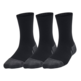 UA Kids' Performance Tech 3-Pack Crew Socks "Black"