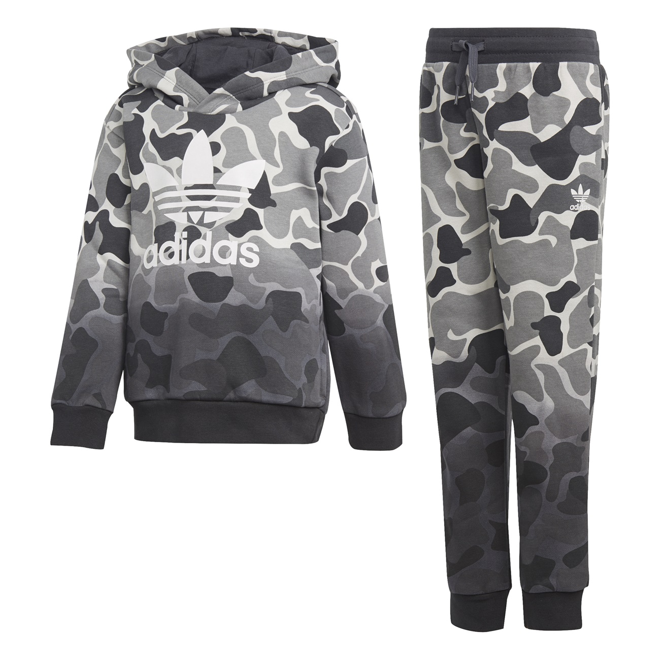 Camo trefoil sale hoodie set