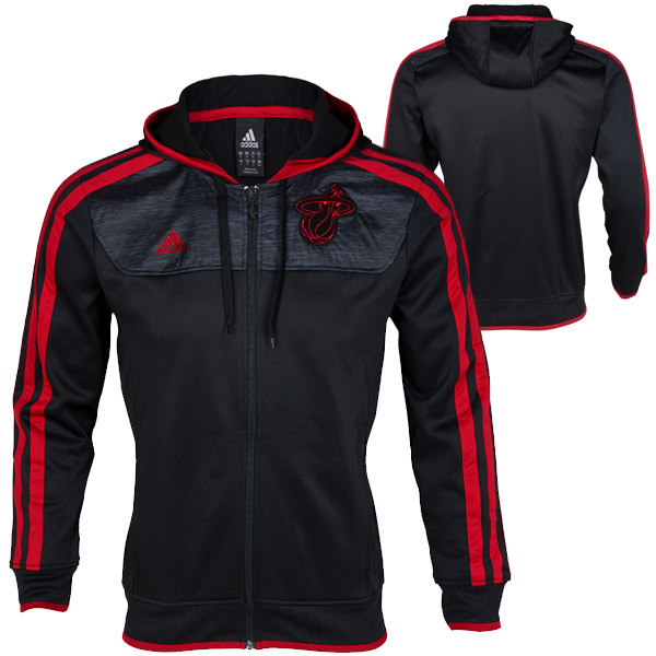 Chaqueta Adidas Miami Heat negro burdeos