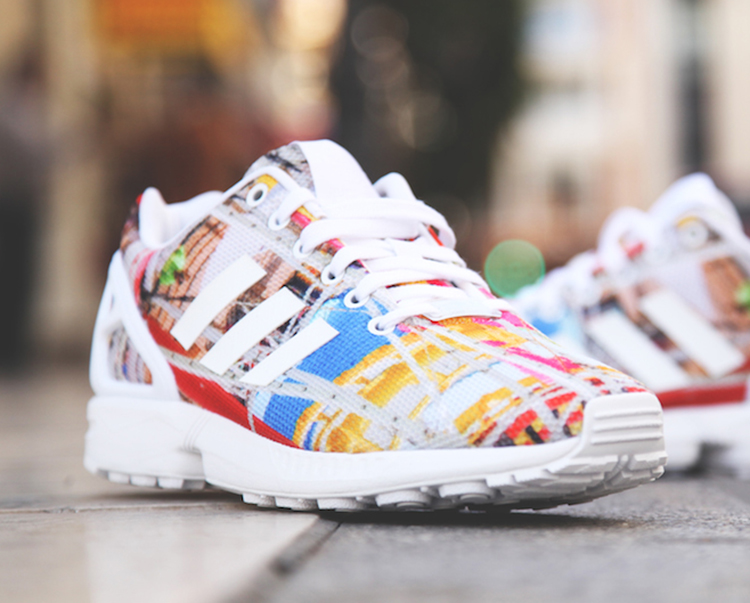 Adidas Originals ZX Flux Palm Beach blanco multicolor