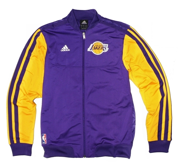 Adidas Chaqueta On-Court Angeles Lakers (purpura/amarillo)