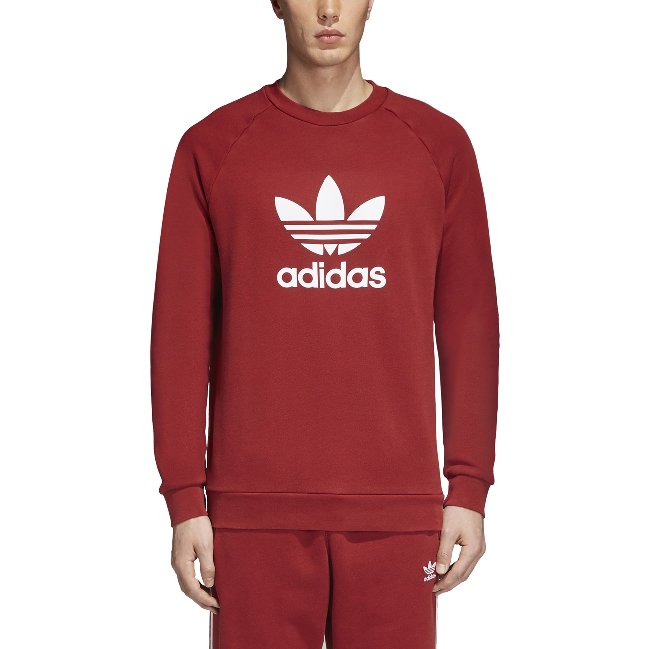 Adidas Originals Trefoil Crew (Red) - Manelsanchezstyle.com