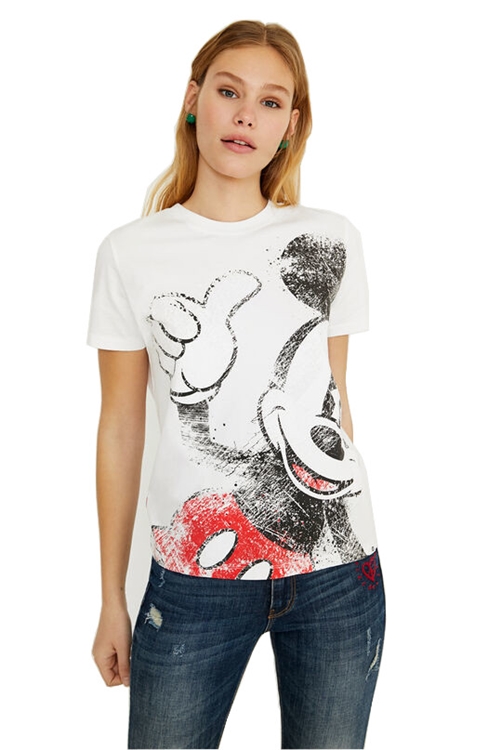 Desigual Camiseta Mickey Mouse, Camisetas Mujer