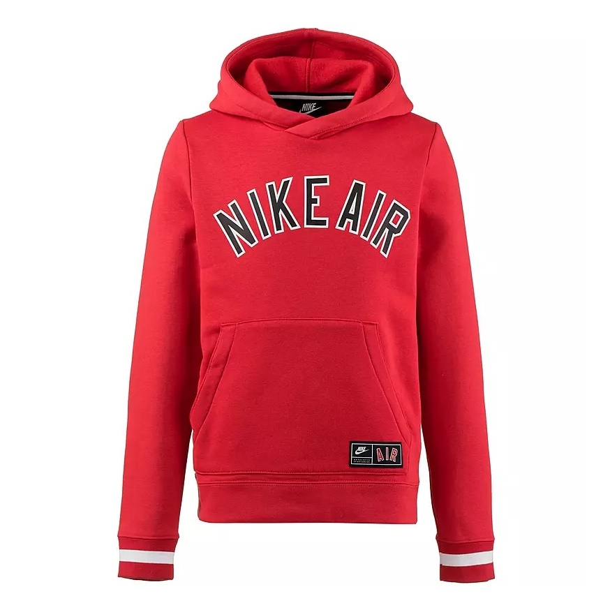 Nike Air Kids Long-Sleeve Fleece Top (red)