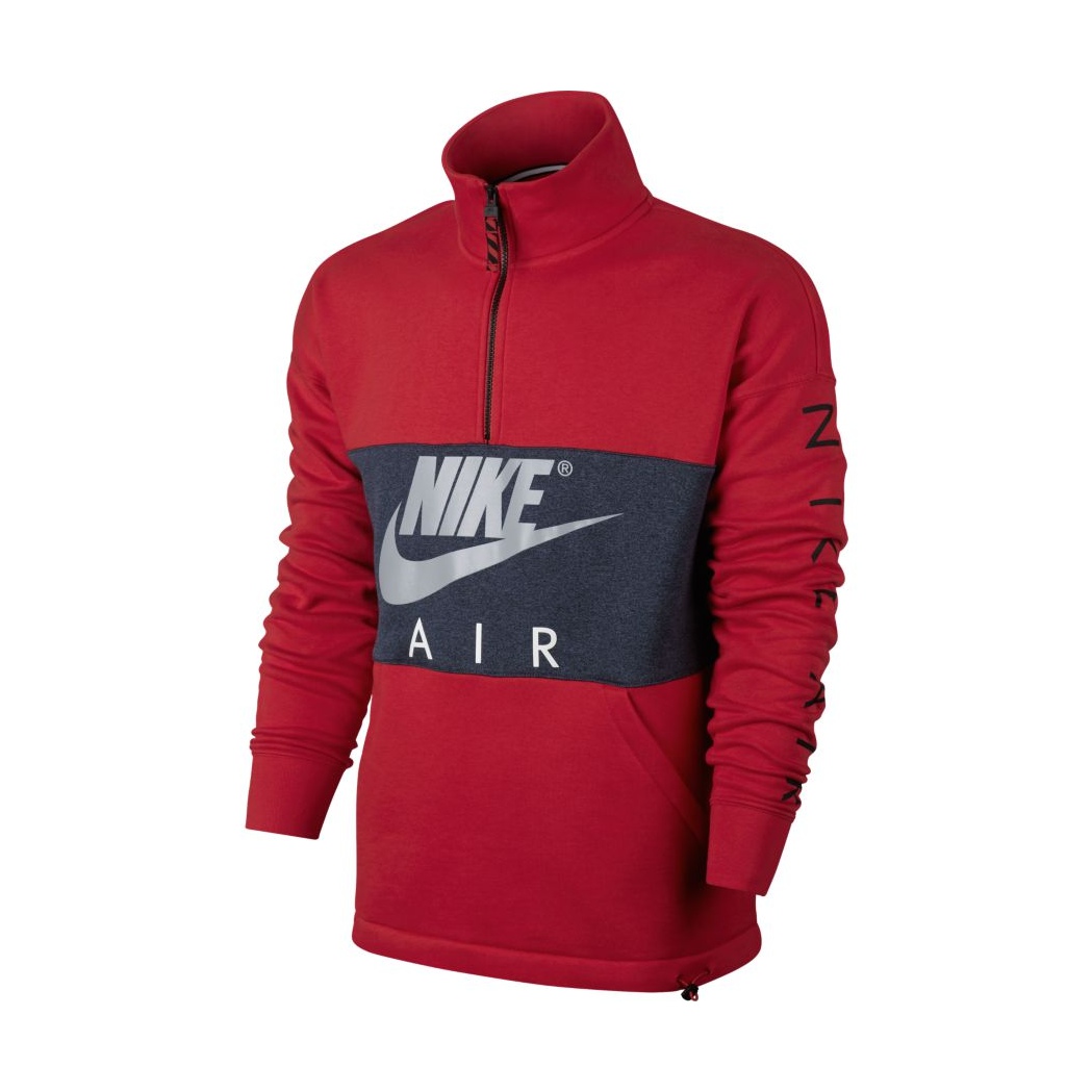 Nike air fleece half zip top best sale