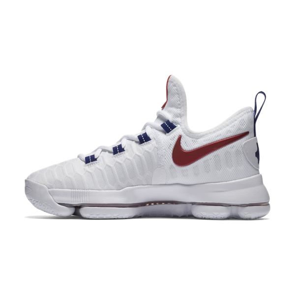 Nike Zoom KD 9 GS USA 160 white university red