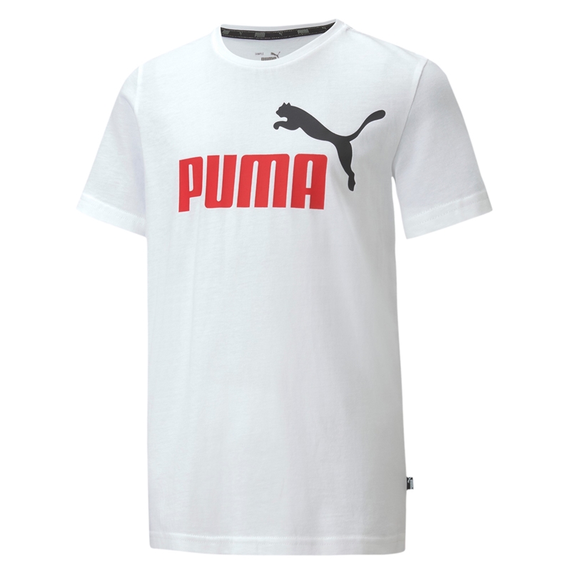 Puma Junior Essentials 2 Col Logo Tee (white)