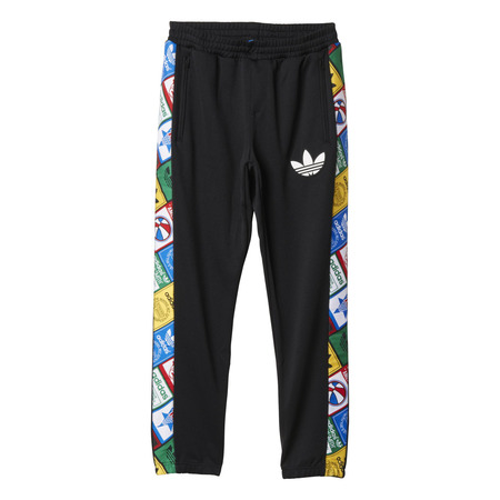 Adidas Originals Pantalón Tape Labels Fitted (negro/multicolor)