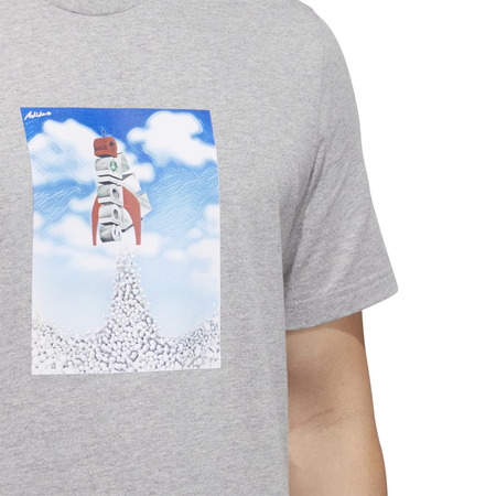 Adidas BOOST Rocket Graphic Tee "Grey"