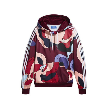 Adidas Originals Rita Ora Sweatshirt H "Art Games" (collegiate burgundy/white)