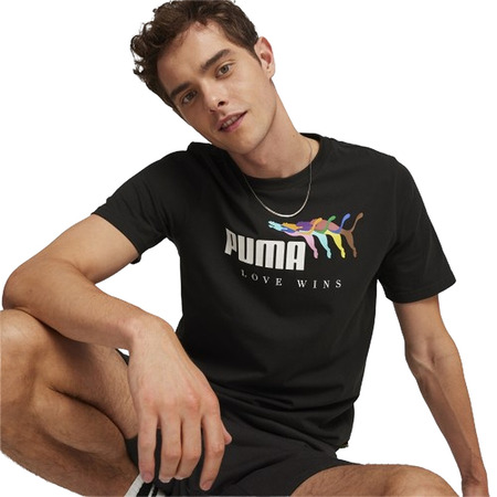 Puma ESS+ LOVE WINS Tee "Black"