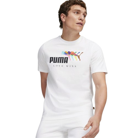 Puma ESS+ LOVE WINS Tee "White"