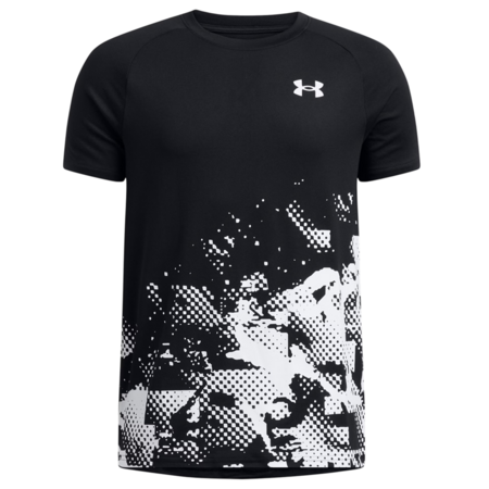 UA Boys' Tech™ Graphic SS Tee "Black"