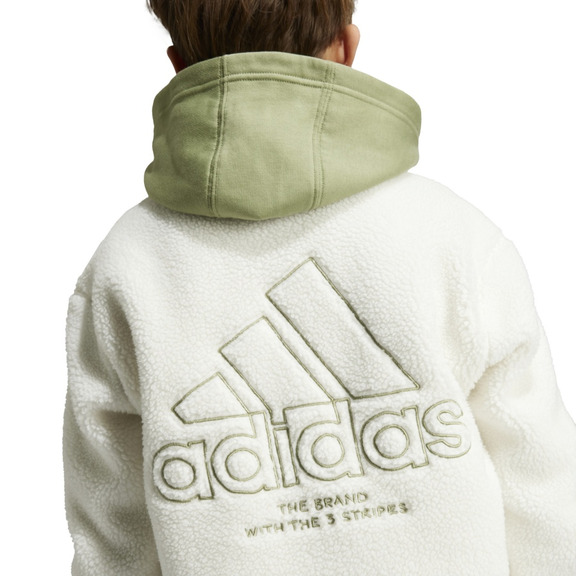 Adidas J SHERPA JKT "White-Green"