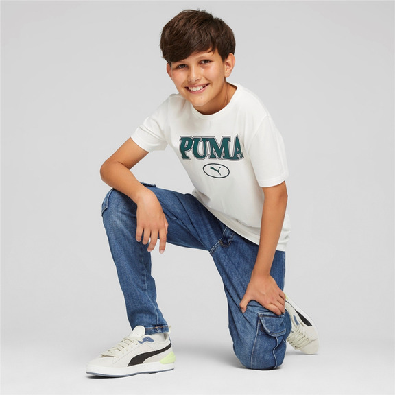 Puma Junior SQUAD Tee B "Warm White"