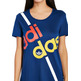 Adidas Originals Mujer Camiseta Superstar Linear  (marino)