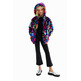 Desigual Girls Multicolour Fur-effect Jacket "Tutti Fruti"