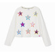 Desigual Star print T-shirt "White"