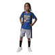 Conjunto Jordan Infants JDB Court Air Tee + Short Mesh Set "Cemen Grey-True Blue"