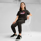 Puma Girls Logo Cropped Tee "Black"